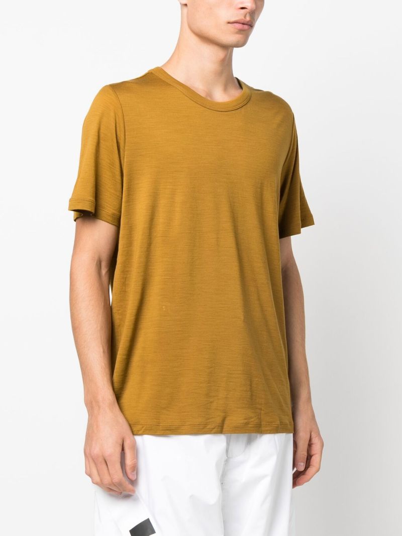 Brown Merinofine Wool T-shirt