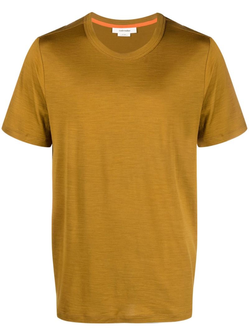Brown Merinofine Wool T-shirt