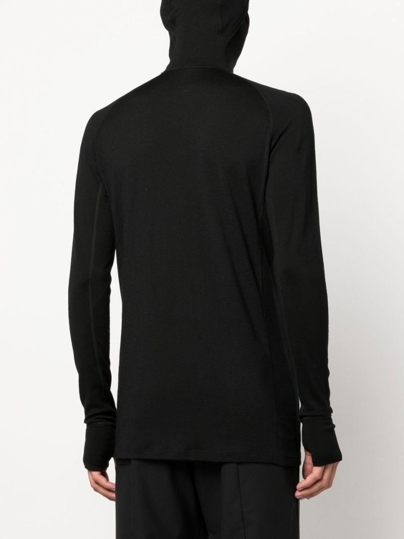 Black Zoneknit Insulated Knit Hoodie