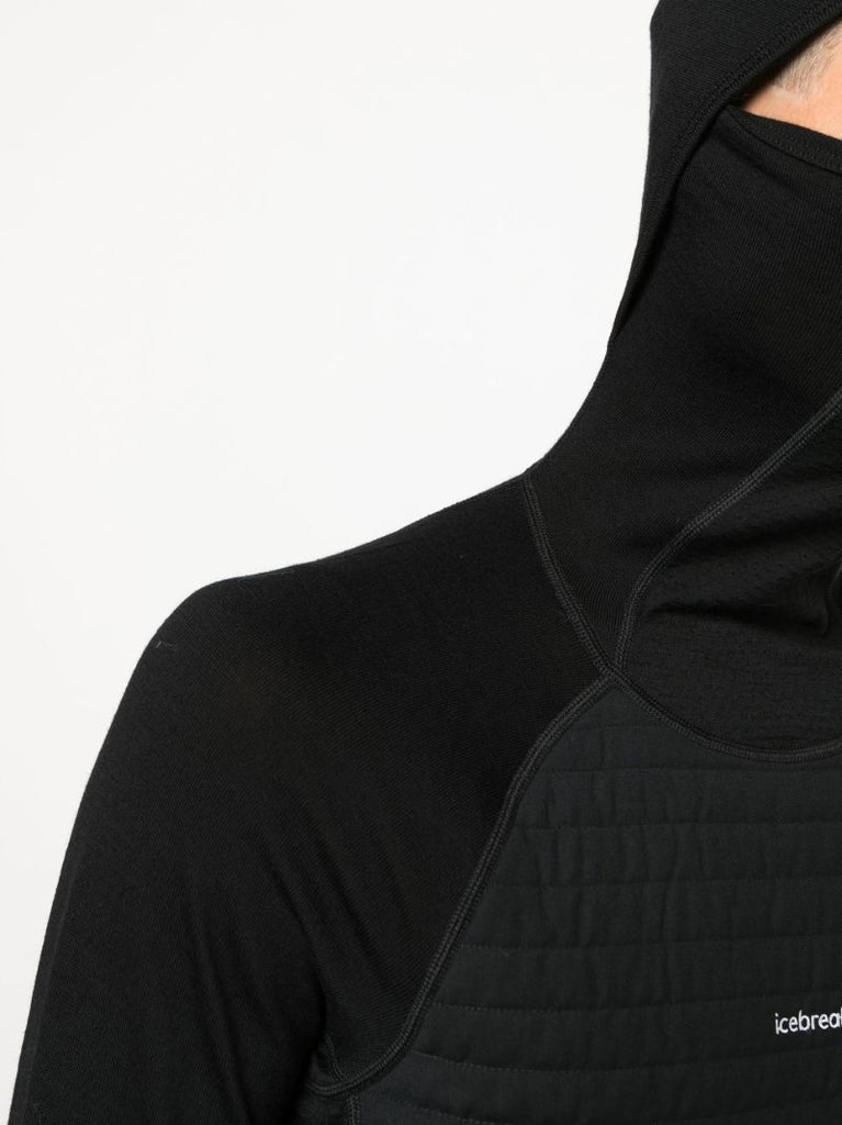 Black Zoneknit Insulated Knit Hoodie