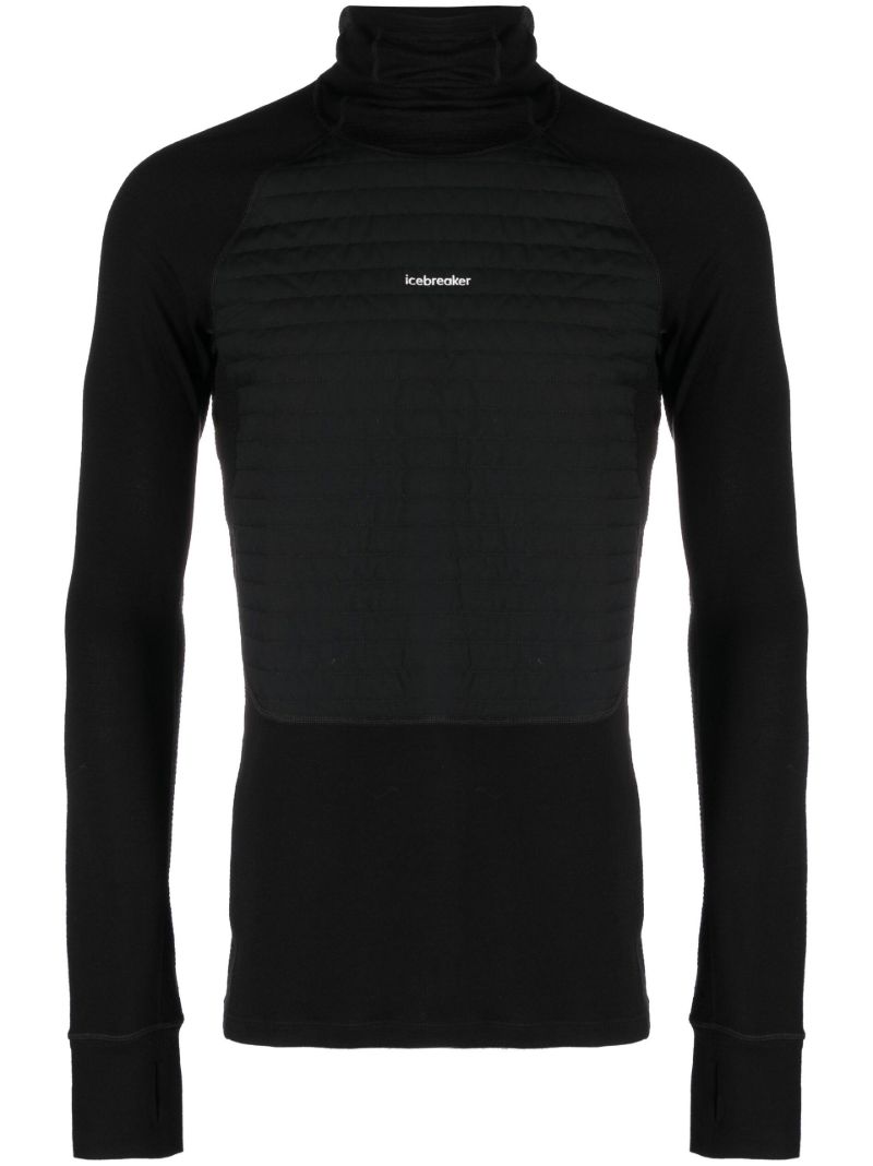 Black Zoneknit Insulated Knit Hoodie