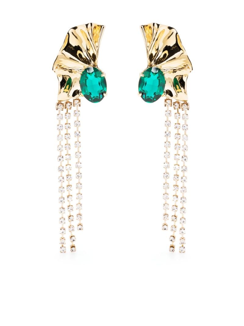 Gold-plated Kiki Crystal Drop Earrings