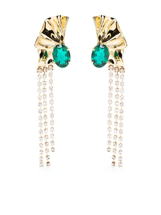 Gold-plated Kiki Crystal Drop Earrings