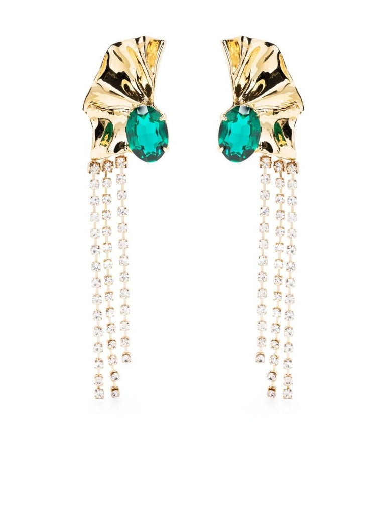 Gold-plated Kiki Crystal Drop Earrings