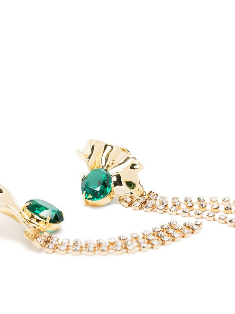 Gold-plated Kiki Crystal Drop Earrings
