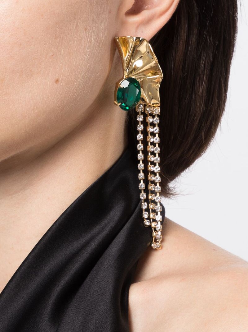 Gold-plated Kiki Crystal Drop Earrings
