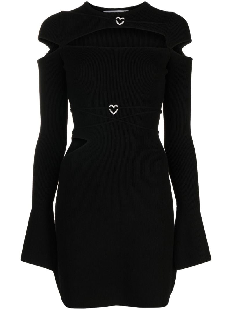 Black Nicole Cut-out Mini Dress