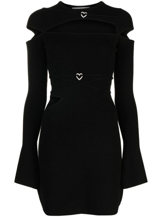 Black Nicole Cut-out Mini Dress
