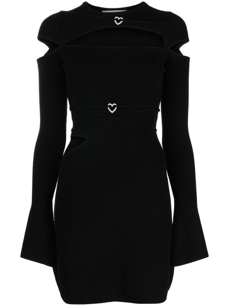 Black Nicole Cut-out Mini Dress