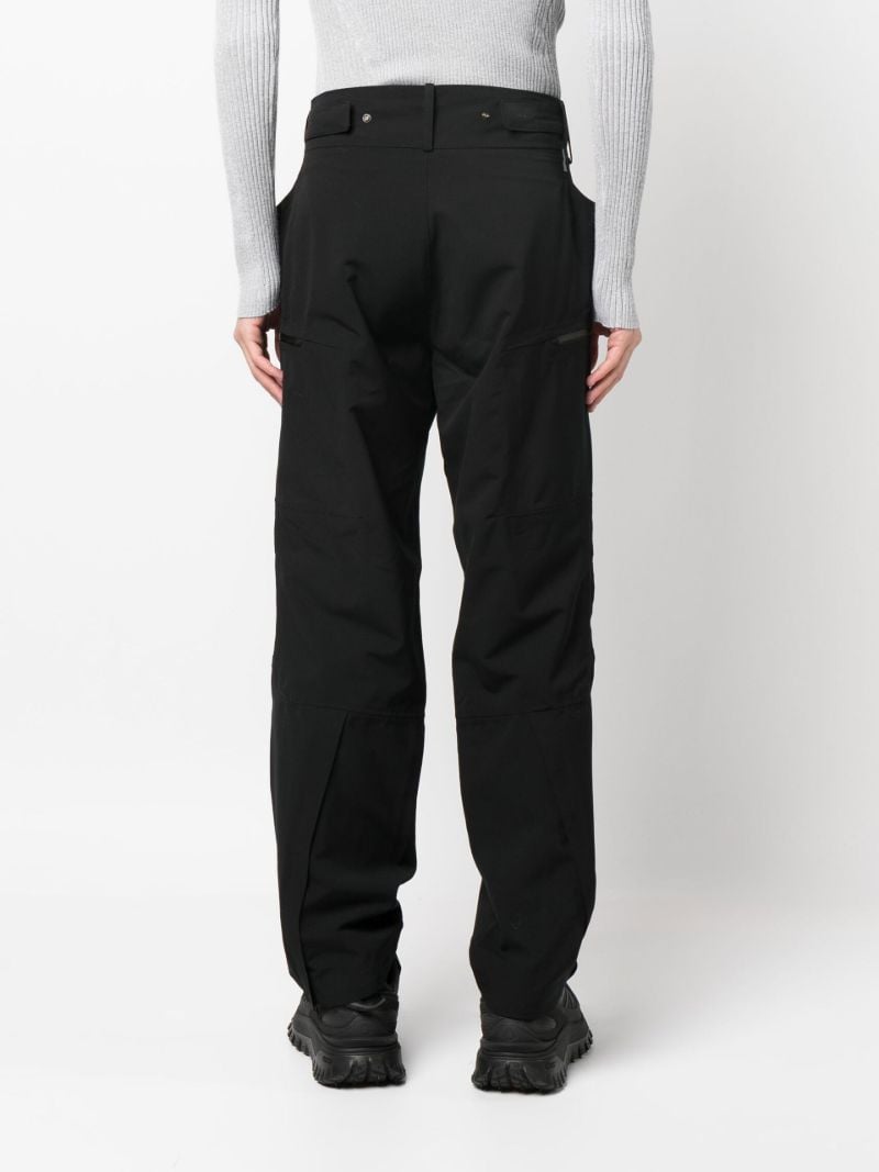 Black Water-repellent Wool Trousers