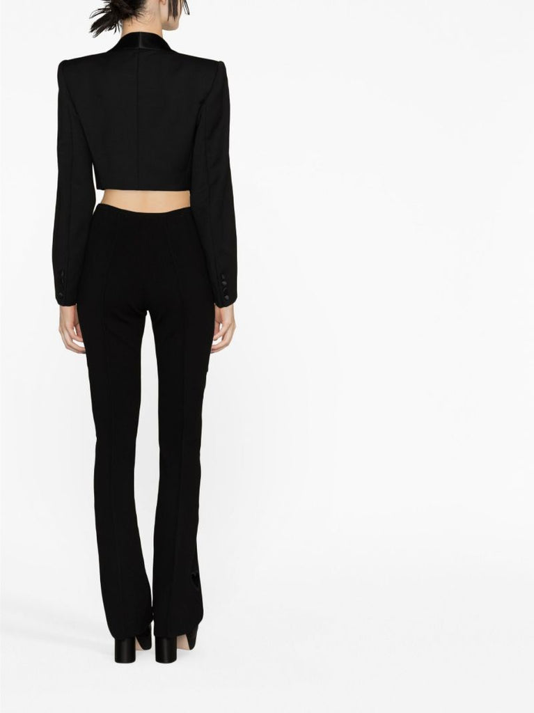 Black Heart Cut-out Trousers
