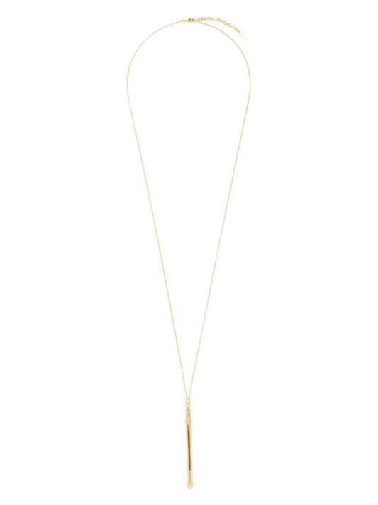 Gold-tone Cocktail Stirrer Necklace