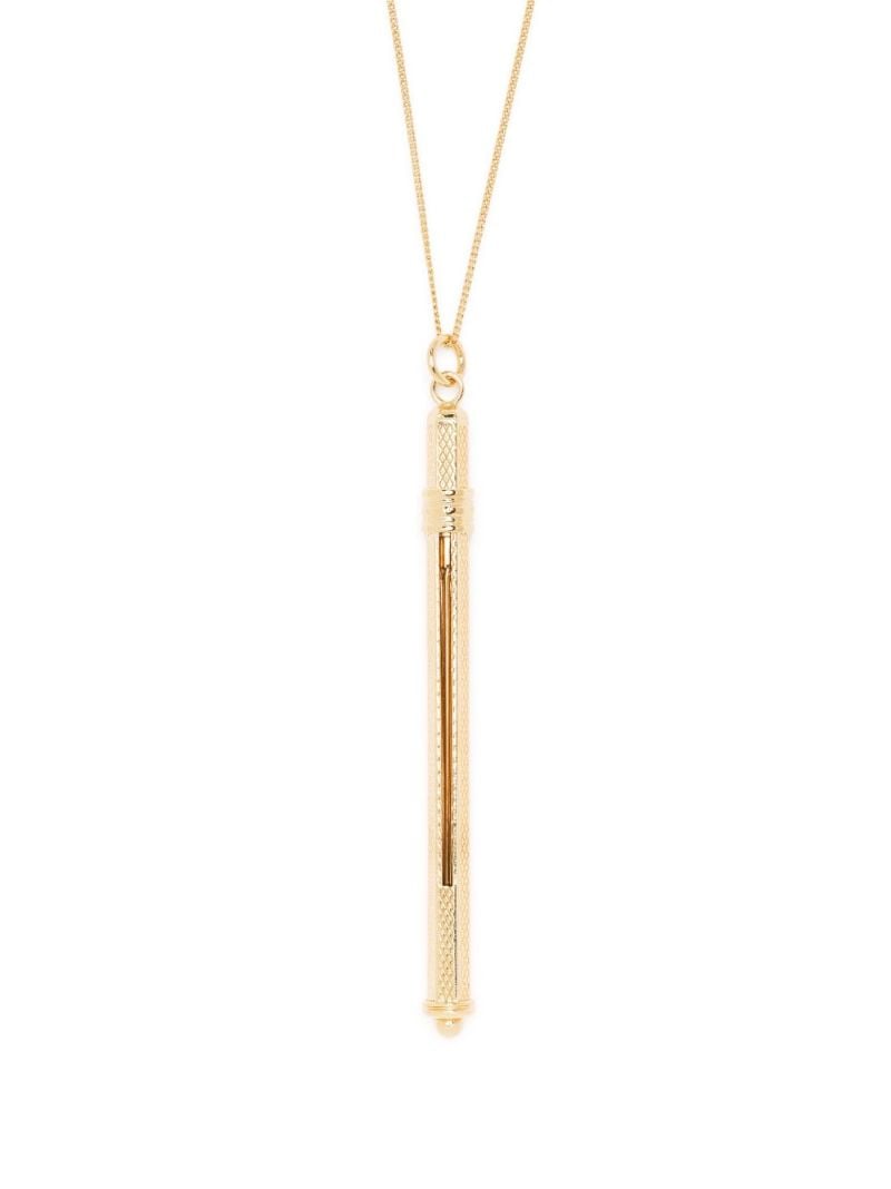 Gold-tone Cocktail Stirrer Necklace