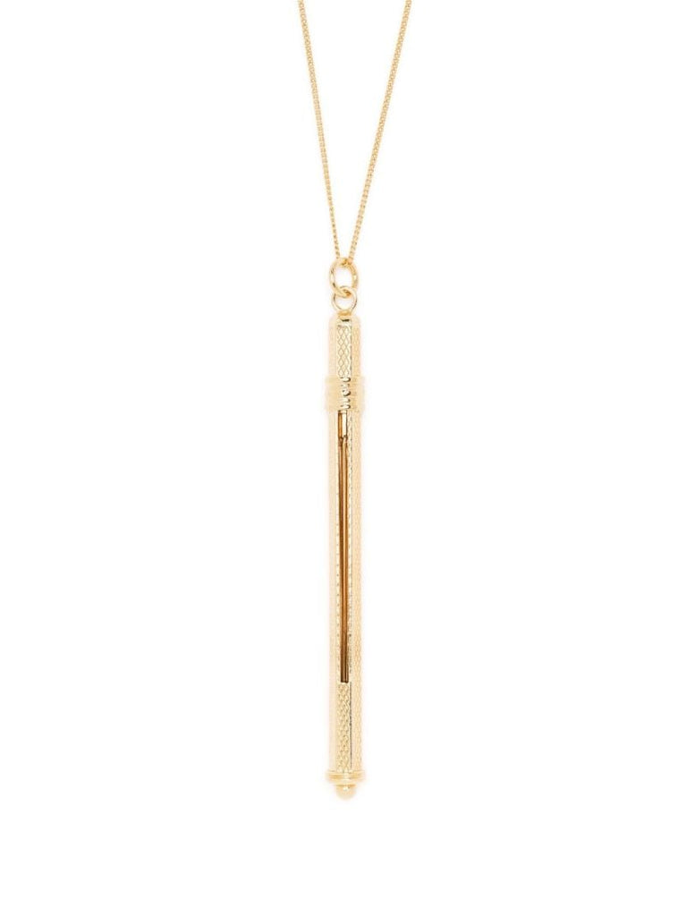 Gold-tone Cocktail Stirrer Necklace