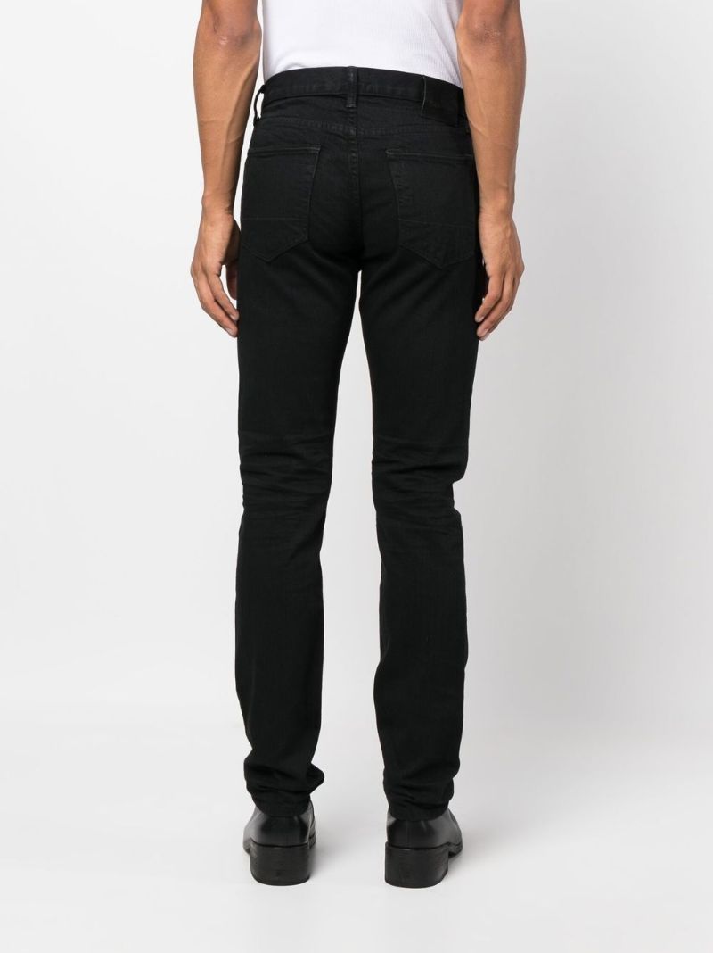 Black Straight-leg Jeans