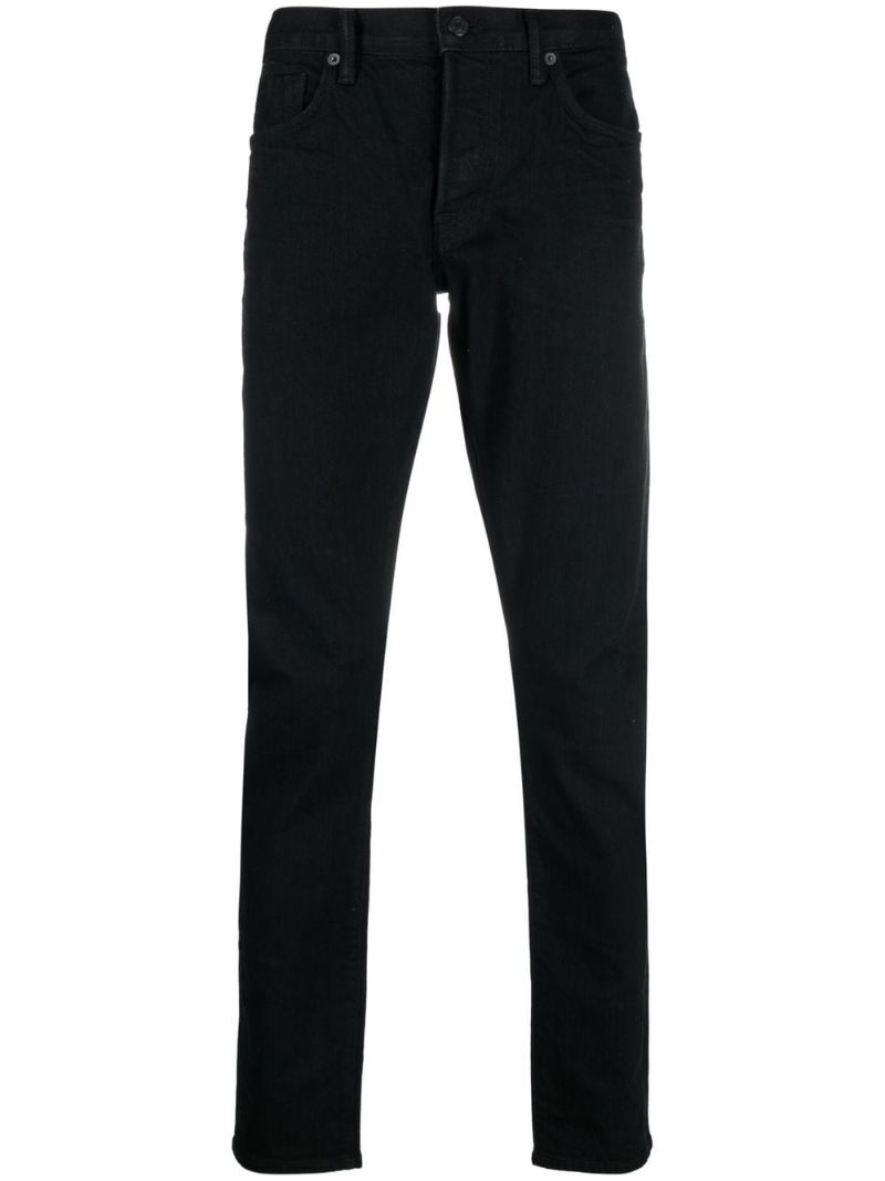 Black Straight-leg Jeans