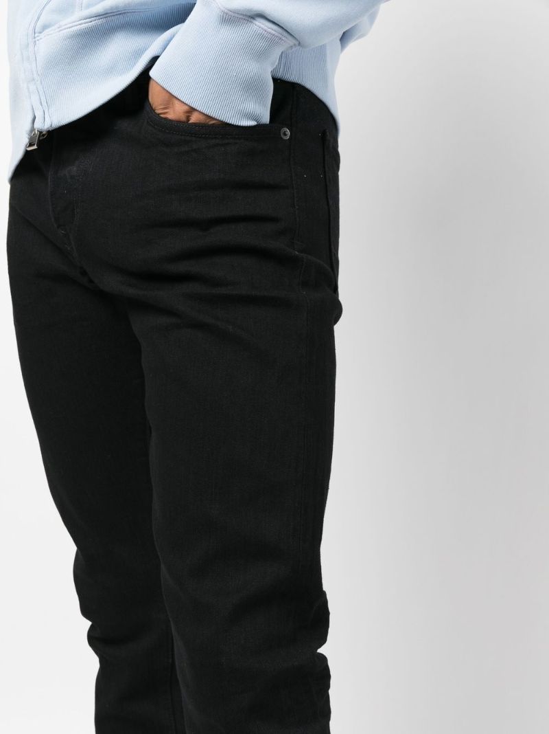 Black Straight-leg Jeans