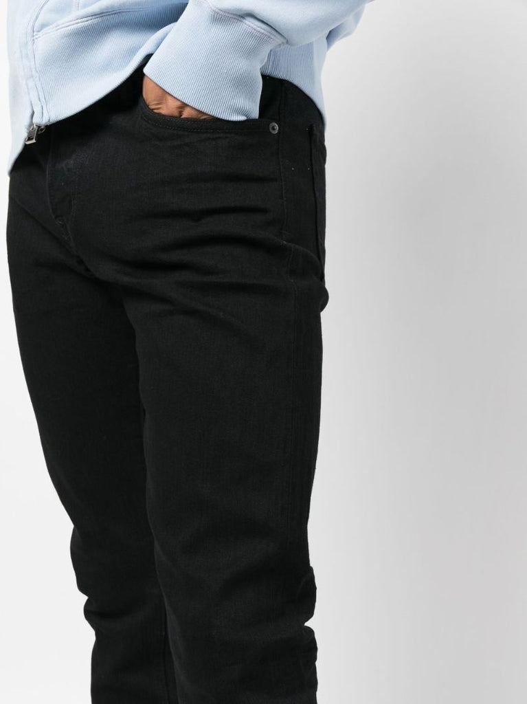Black Straight-leg Jeans
