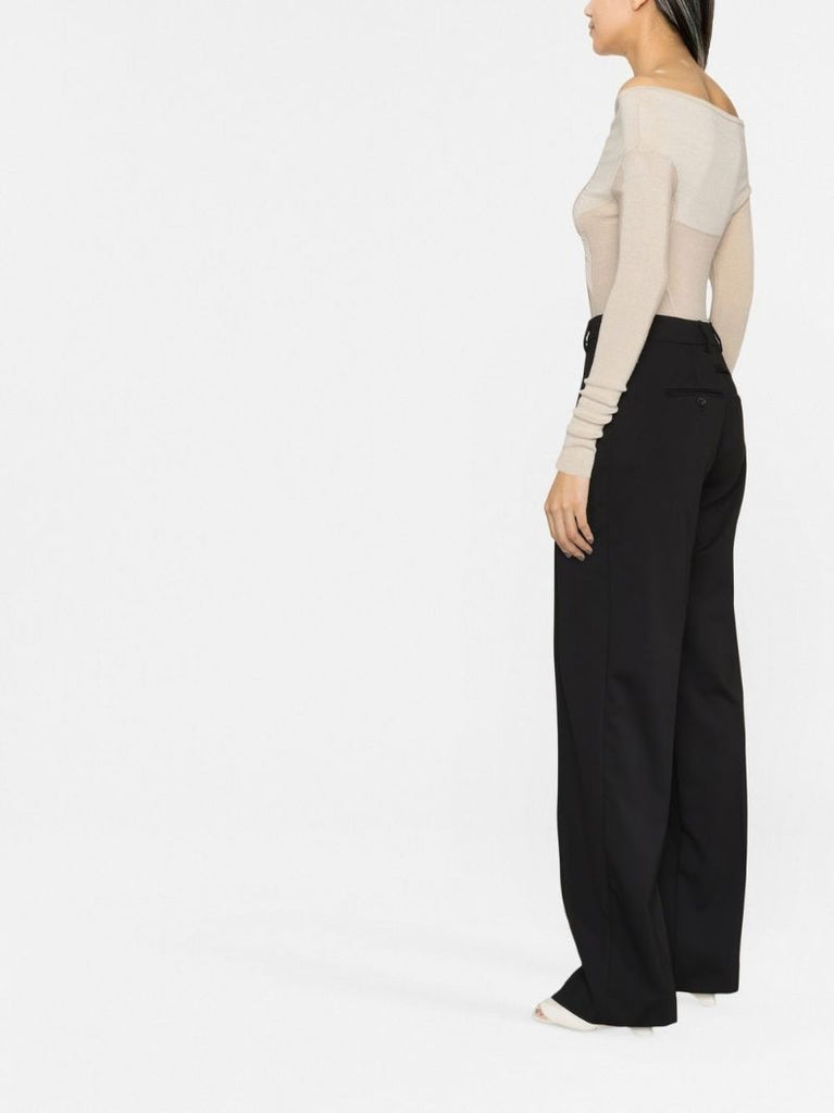 Black Le Pantalon Camargue Wool Trousers