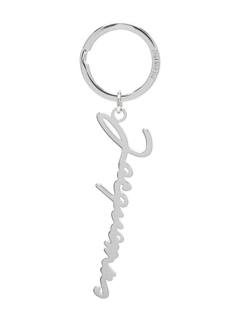Silver-tone Logo Keyring