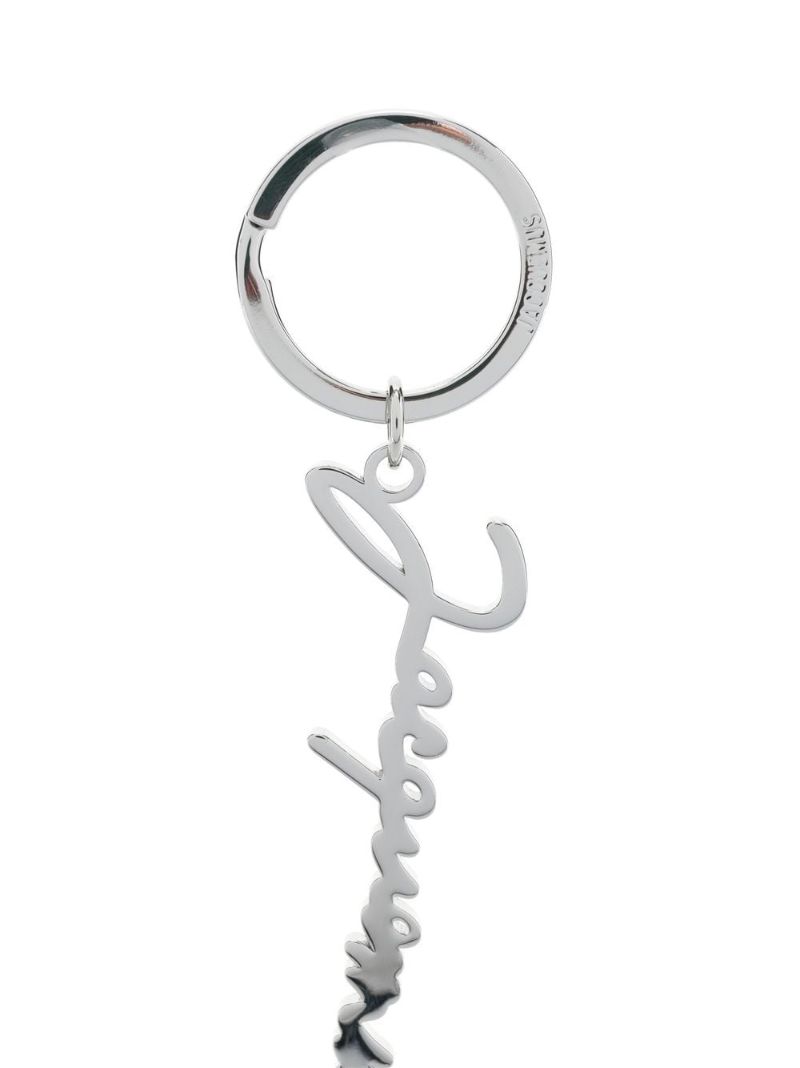 Silver-tone Logo Keyring