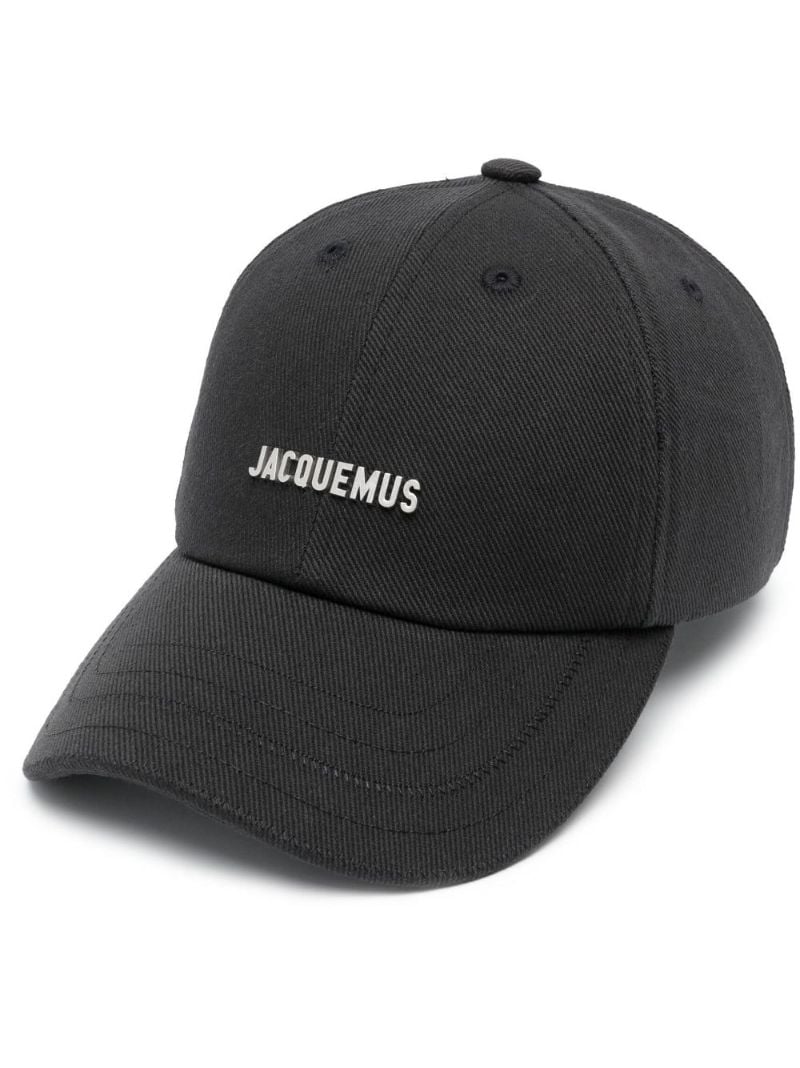 Black La Casquette Rond Logo Cap