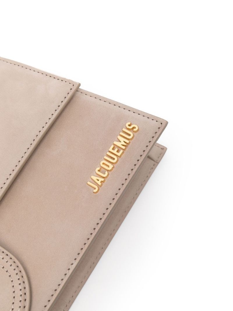 Neutral Le Bambino Suede Shoulder Bag