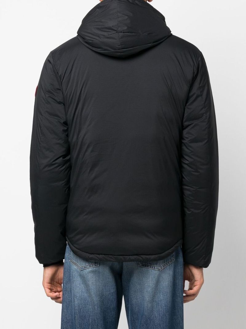 Black Lodge Hooded Quilted Jacket