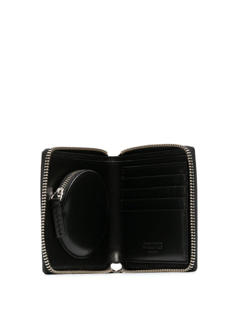 Black Le CarrÃ_x0083_Â© Rond Leather Wallet