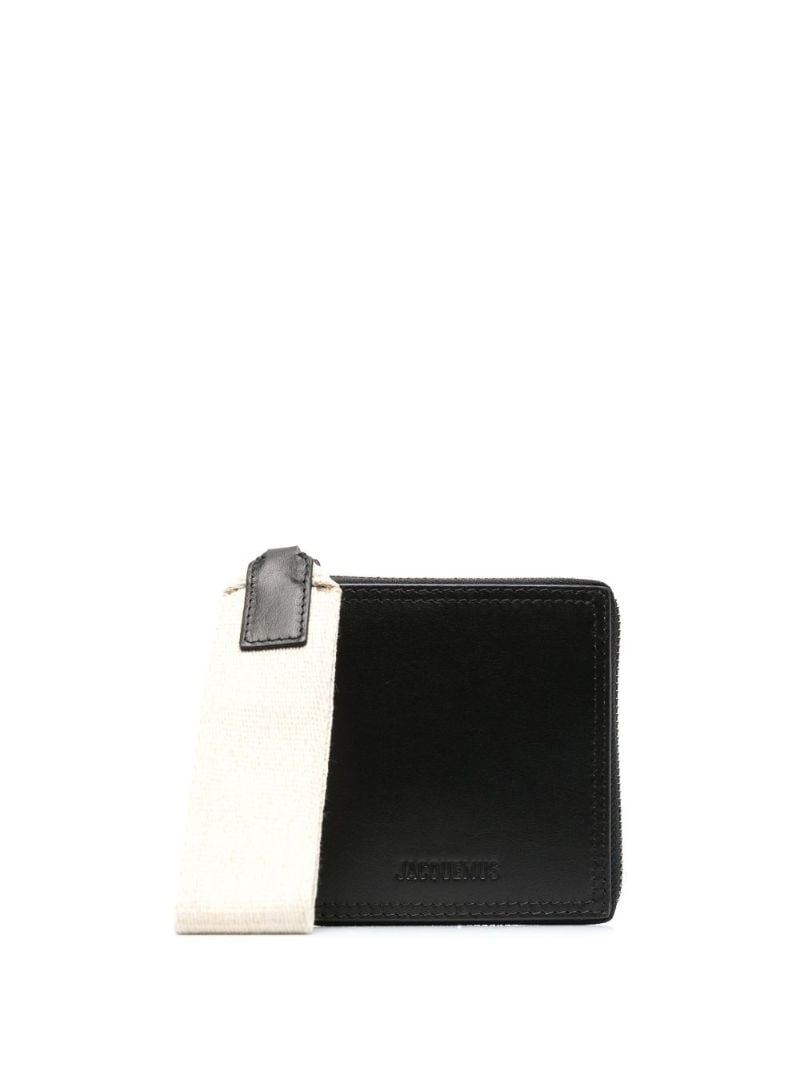 Black Le CarrÃ_x0083_Â© Rond Leather Wallet