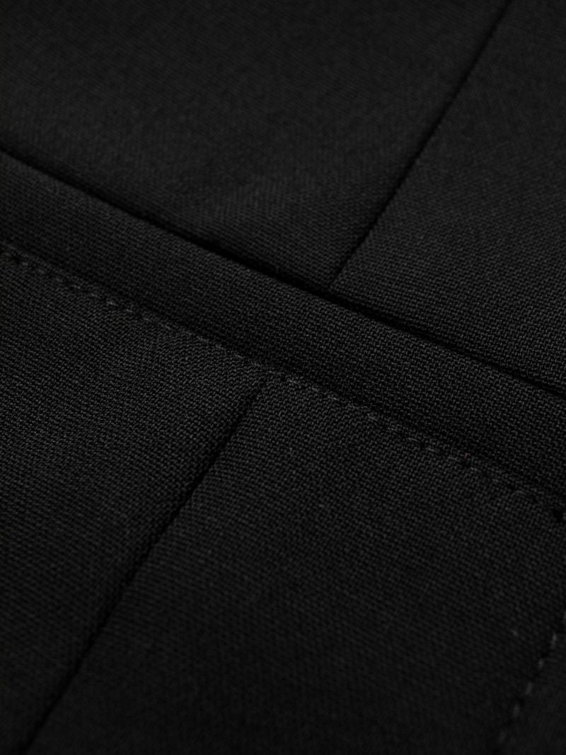 Black La Robe Bari Cutout Wool Blazer Dress