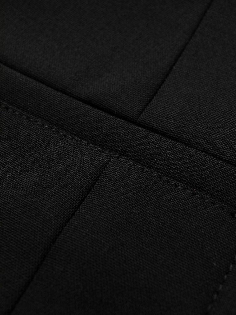 Black La Robe Bari Cutout Wool Blazer Dress