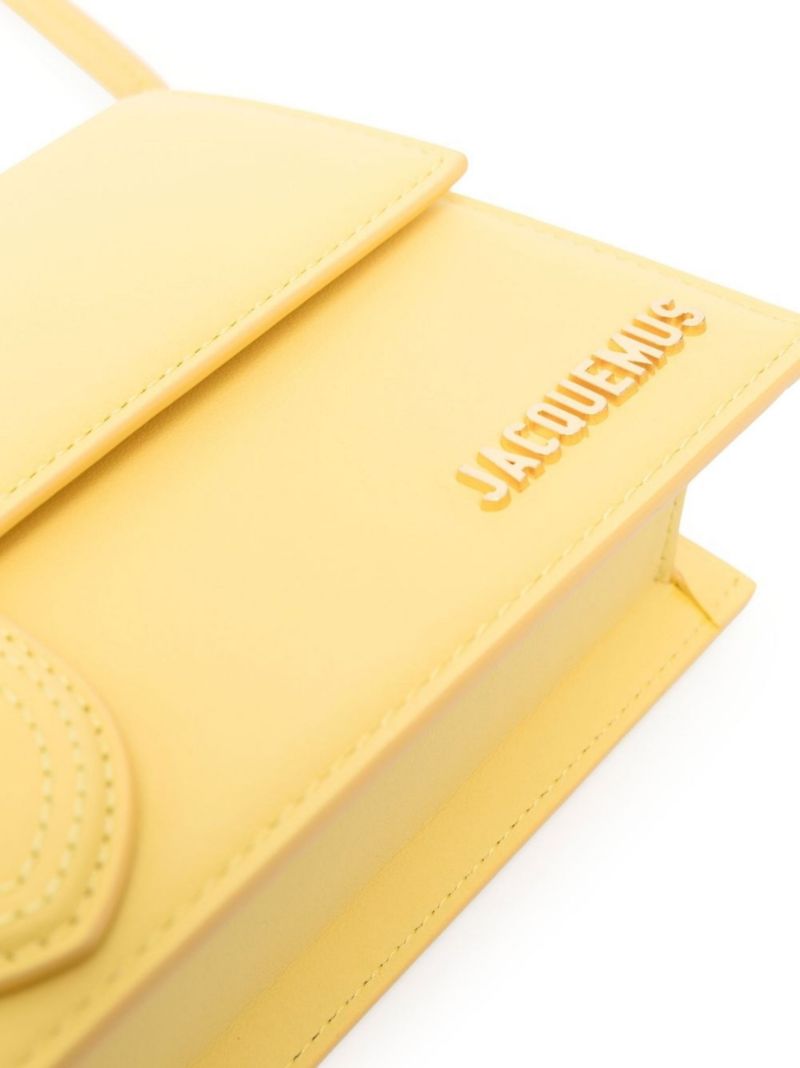 Yellow Le Bambino Leather Shoulder Bag