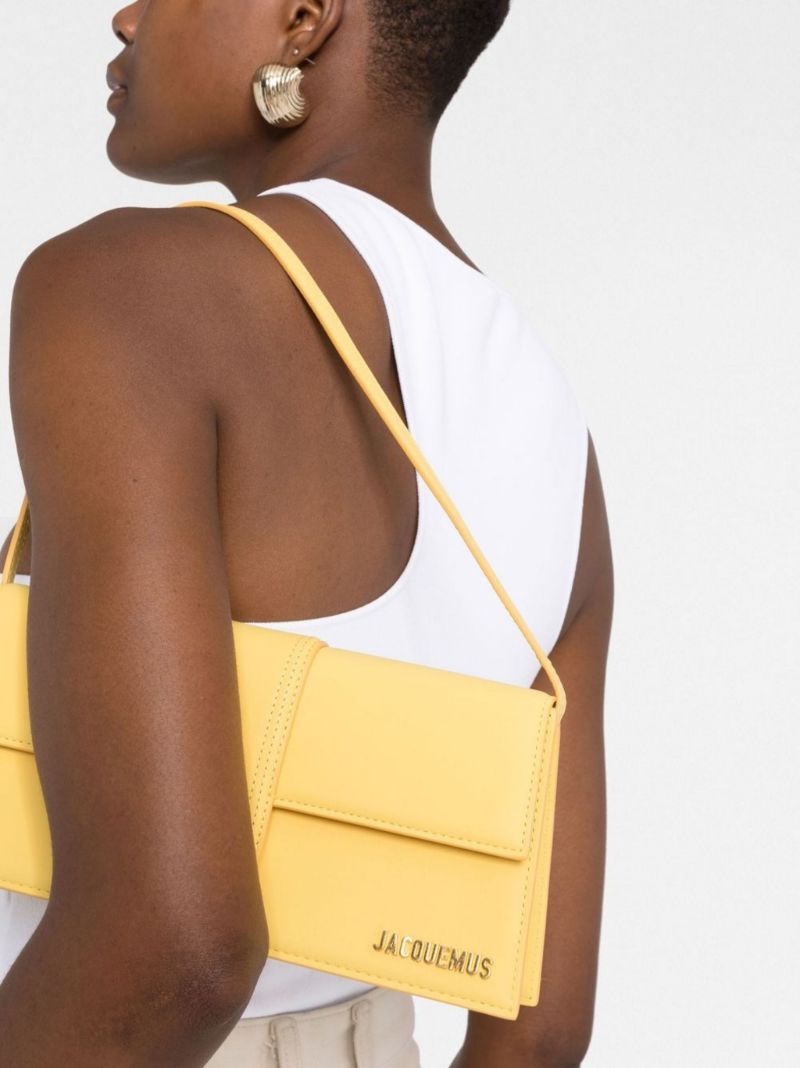 Yellow Le Bambino Leather Shoulder Bag