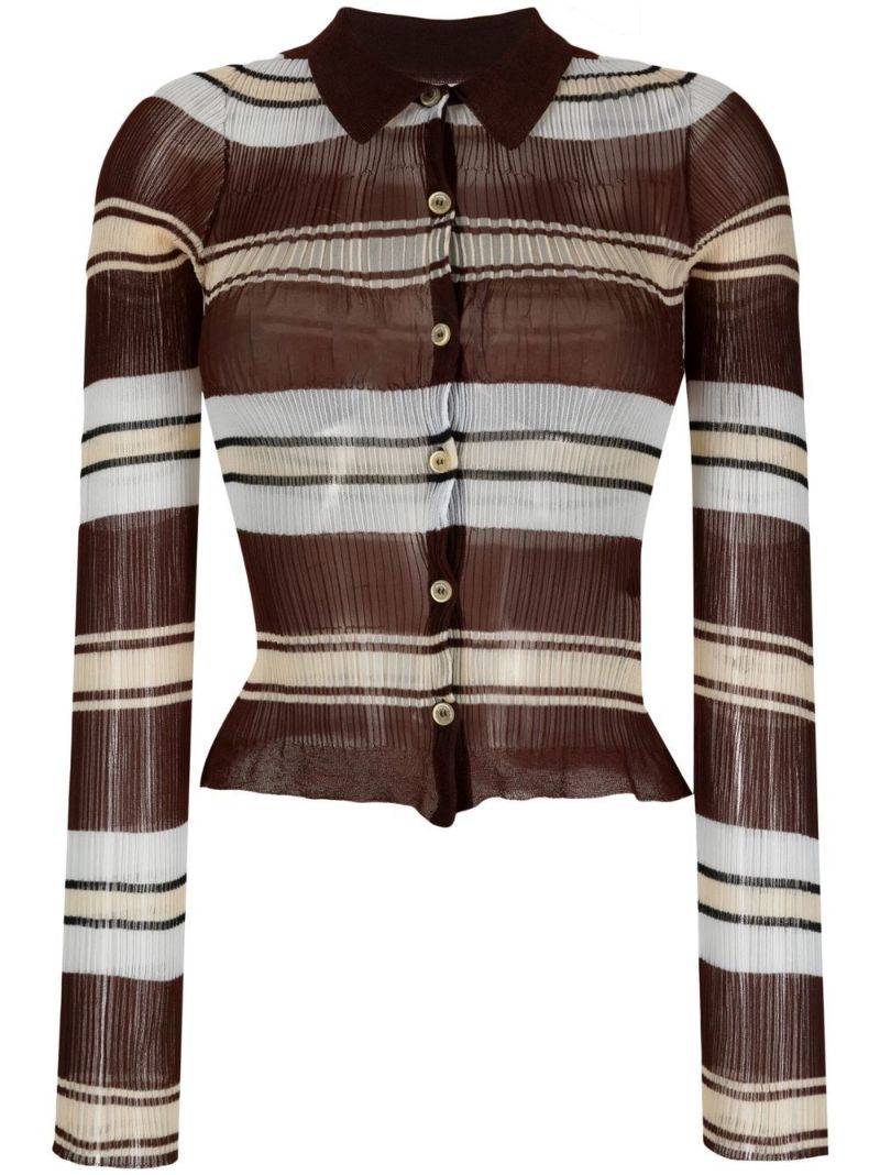Brown La Chemise Maille Sognu Shirt