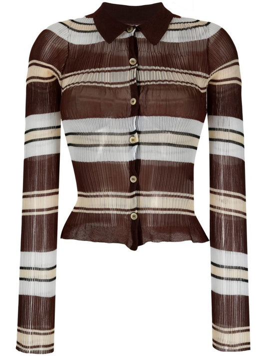 Brown La Chemise Maille Sognu Shirt