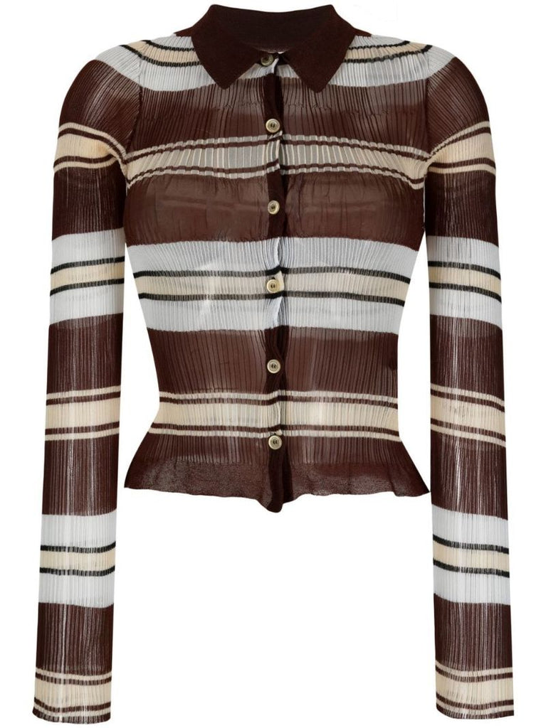 Brown La Chemise Maille Sognu Shirt