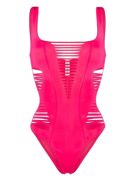 Pink Dakotta Slashed Swimsuit