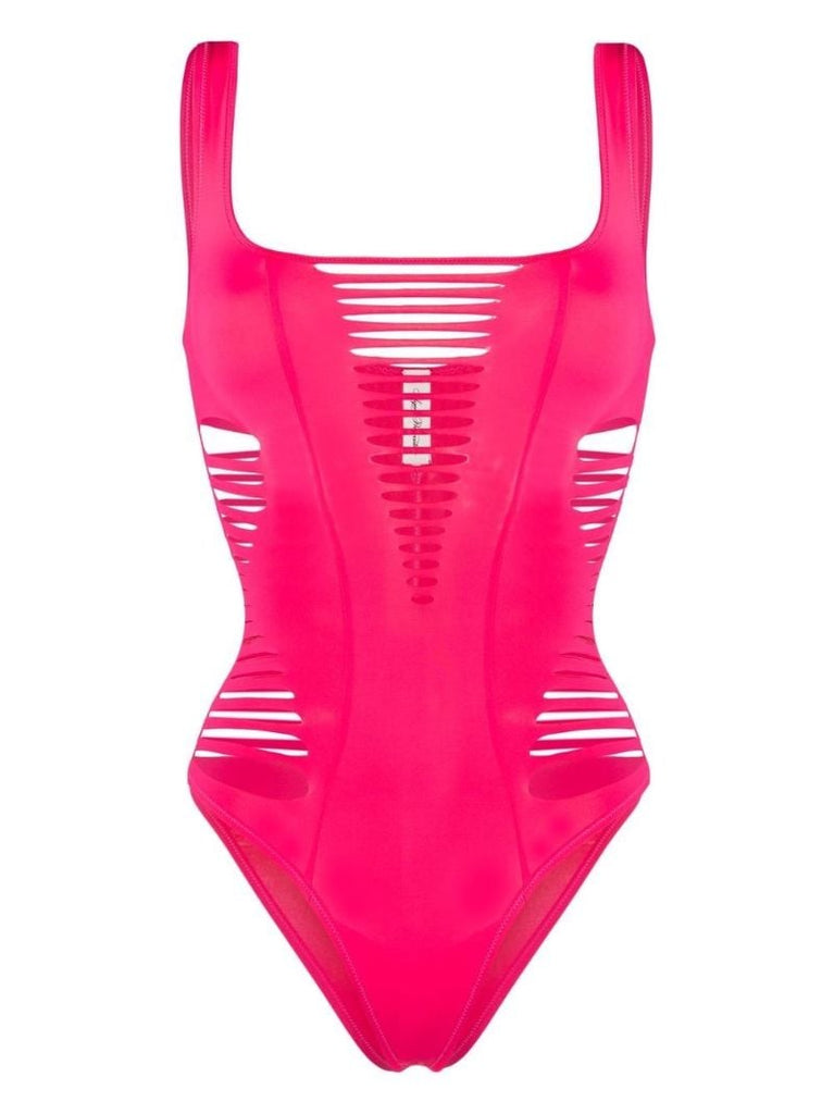Pink Dakotta Slashed Swimsuit