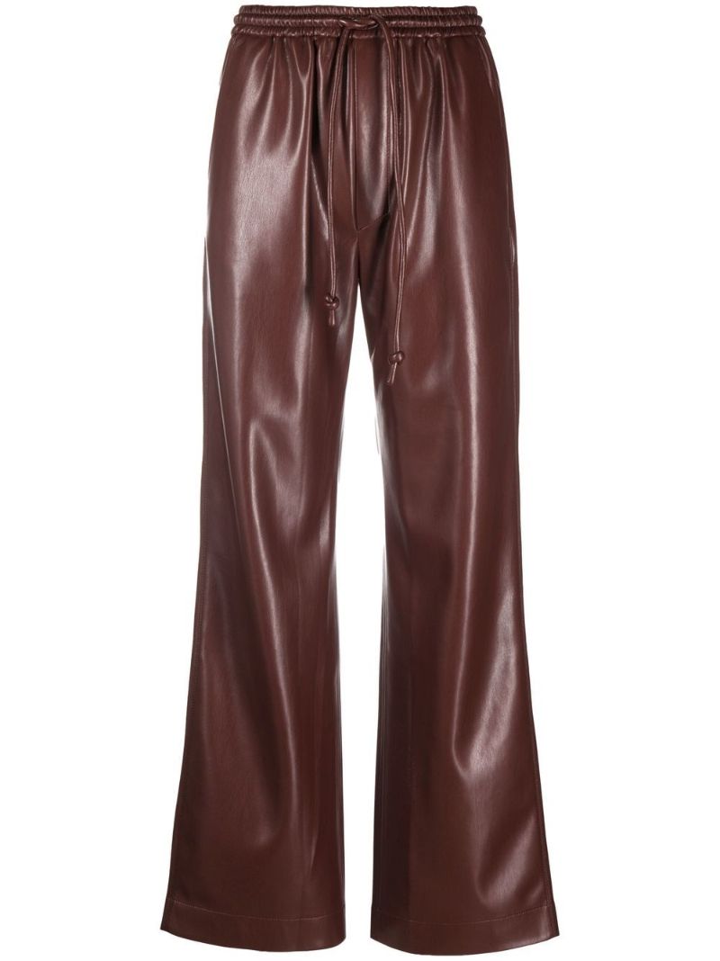 Brown Calie Straight-leg Trousers
