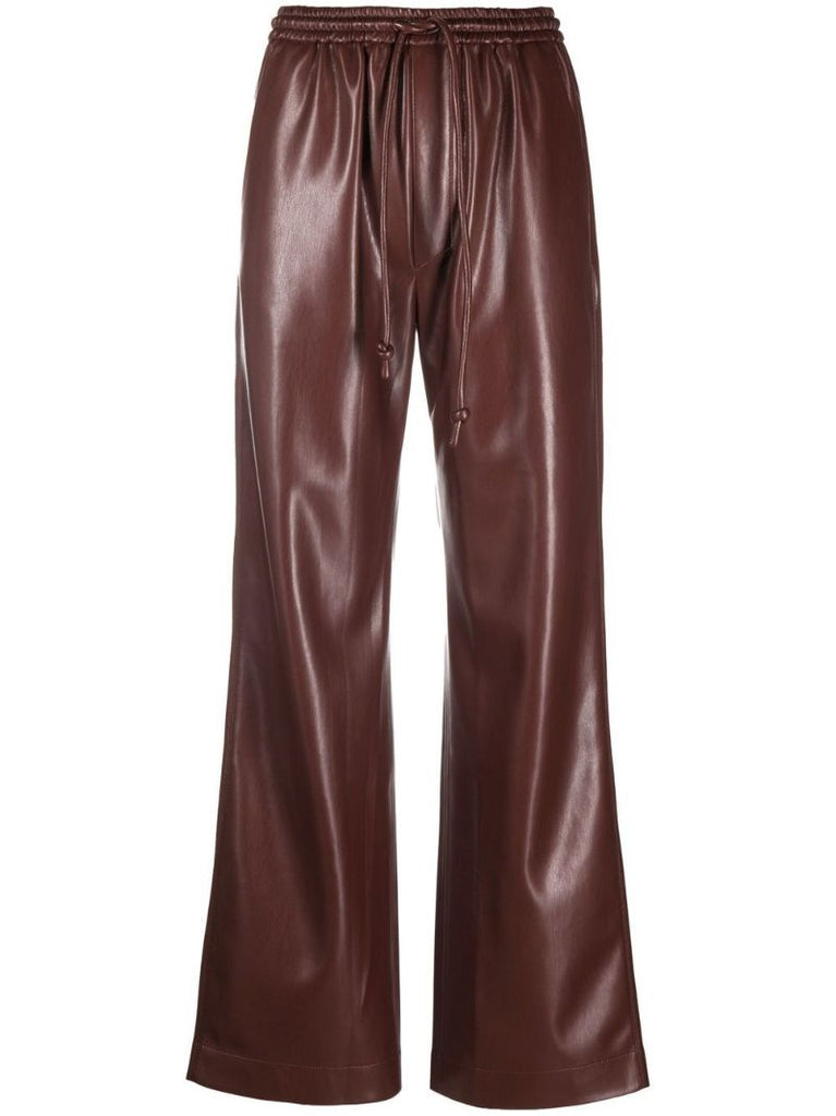 Brown Calie Straight-leg Trousers
