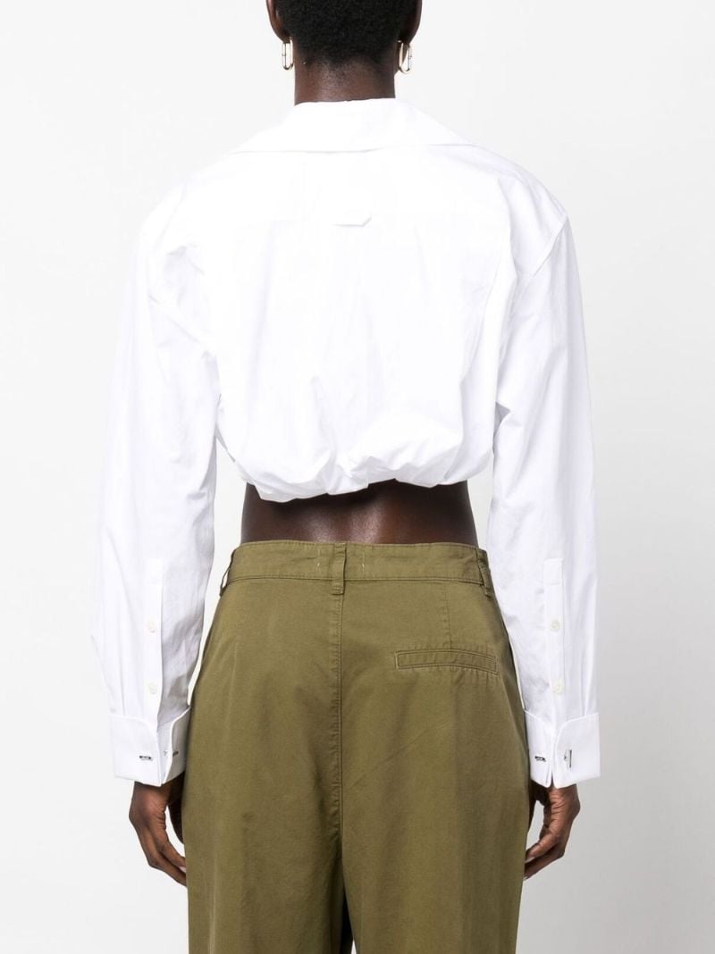 White La Chemise Machou Bolero Shirt
