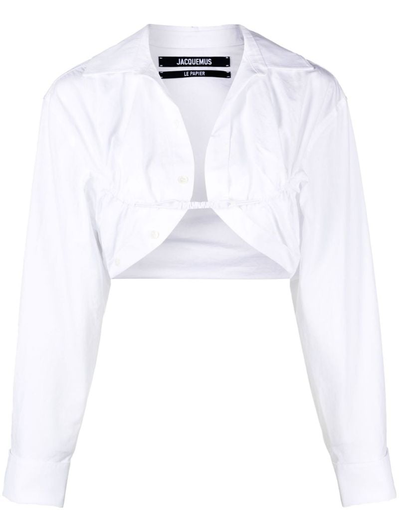 White La Chemise Machou Bolero Shirt