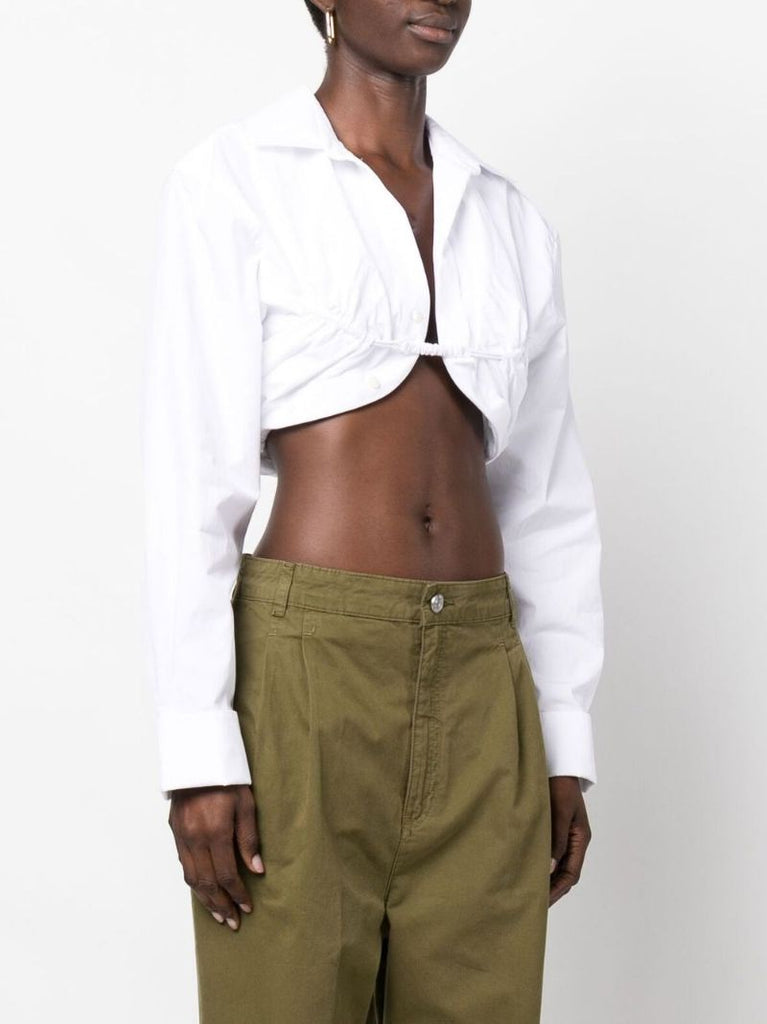 White La Chemise Machou Bolero Shirt