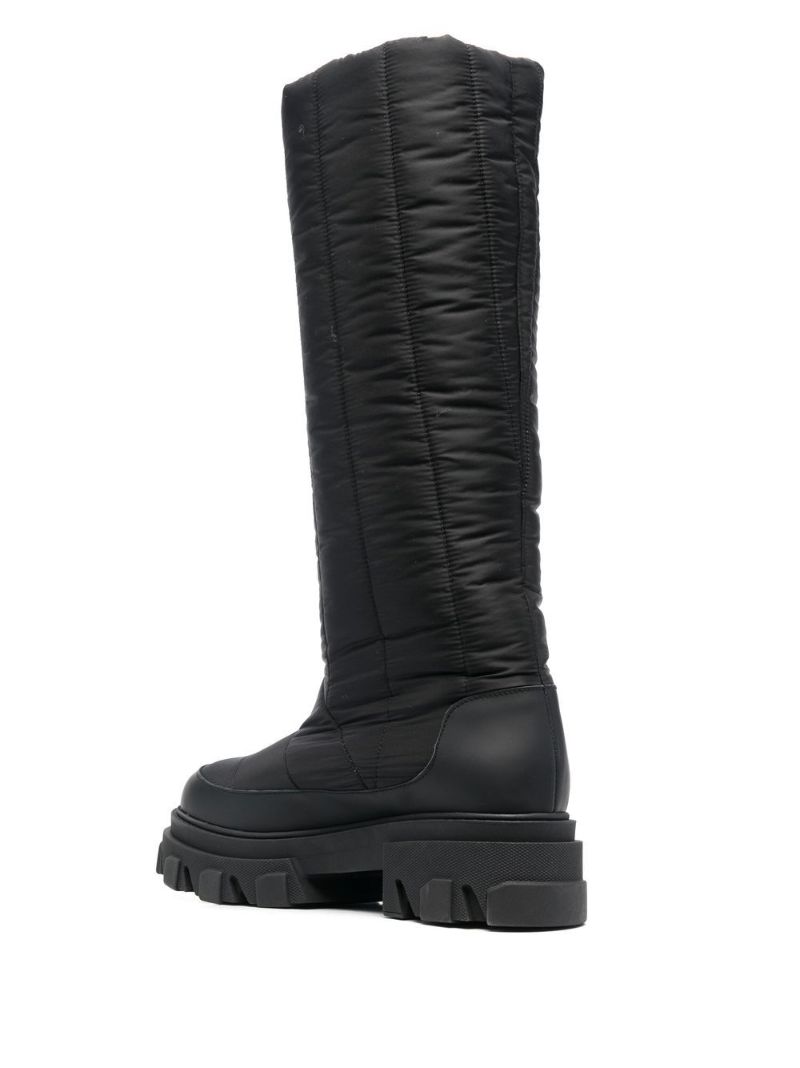 Black Gia 19 Padded Knee-high Boots