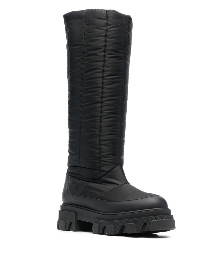 Black Gia 19 Padded Knee-high Boots