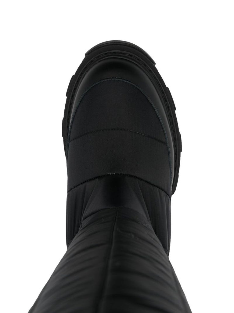 Black Gia 19 Padded Knee-high Boots