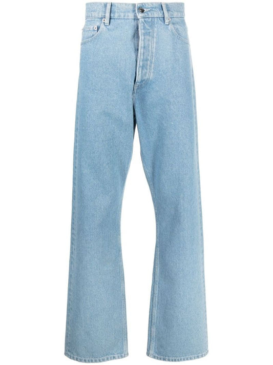 Blue Straight Leg Jeans