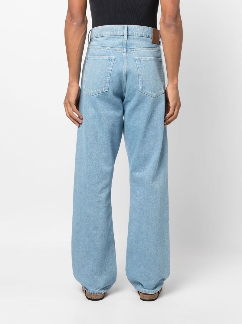 Blue Straight Leg Jeans