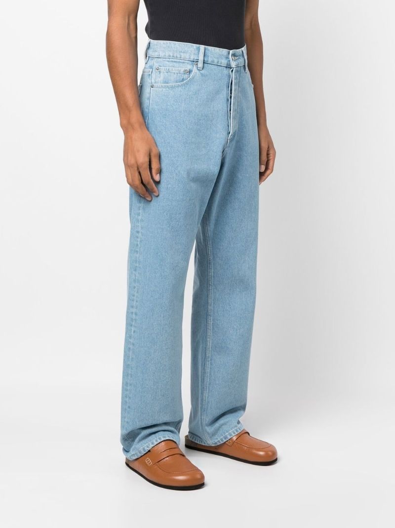 Blue Straight Leg Jeans